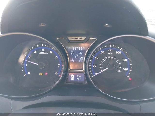 2013 HYUNDAI VELOSTER TURBO W/BLACK VIN: KMHTC6AE0DU106038