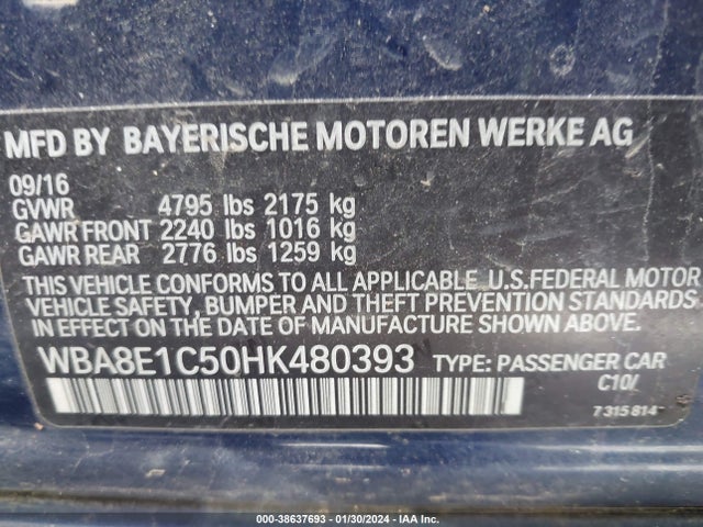 BMW 330e Iperformance 2017 WBA8E1C50HK480393 Image 9
