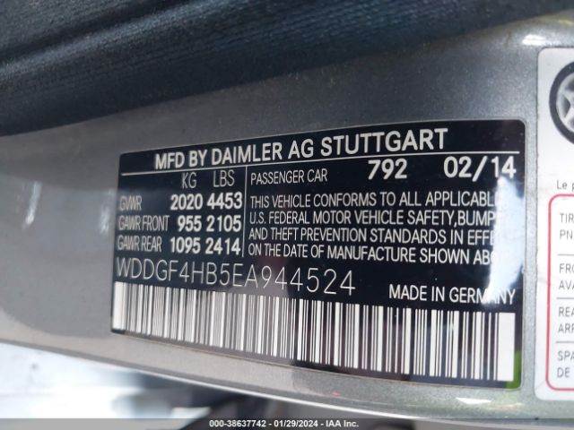 WDDGF4HB5EA944524 Mercedes-Benz C 250 Luxury/sport