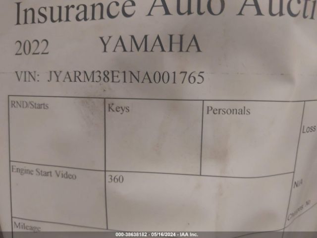 2022 YAMAHA YZFR7 JYARM38E1NA001765 Photo 9