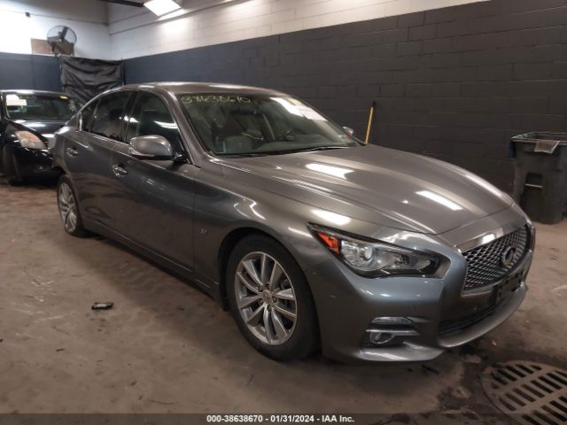 38638670 :رقم المزاد ، JN1BV7AR3EM707340 vin ، 2014 Infiniti Q50 Premium مزاد بيع