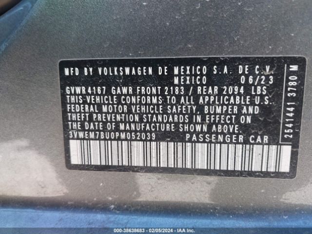 3VWEM7BU0PM052039 Volkswagen Jetta 1.5t Se