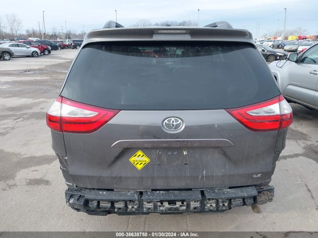 2017 TOYOTA SIENNA LE 8 PASSENGER VIN: 5TDKZ3DC5HS852518
