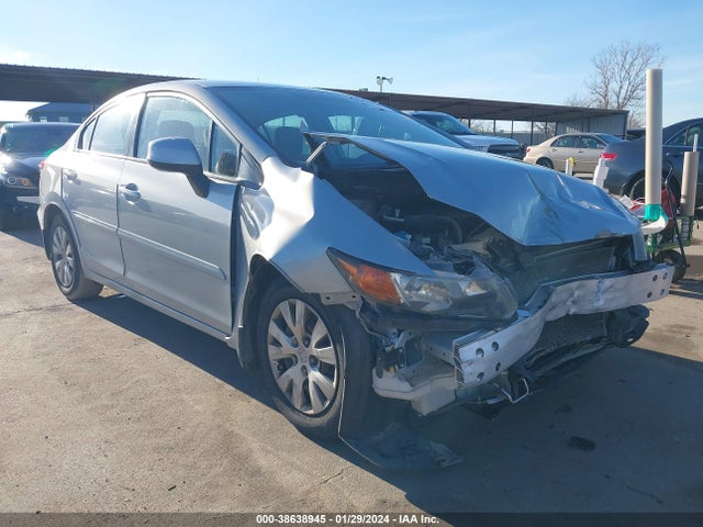 2012 HONDA CIVIC LX VIN: 2HGFB2F5XCH551329