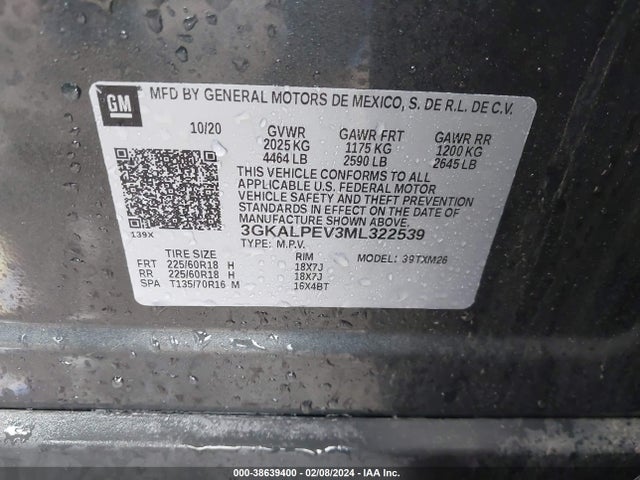 GMC Terrain Fwd Slt 2021 3GKALPEV3ML322539 Image 9