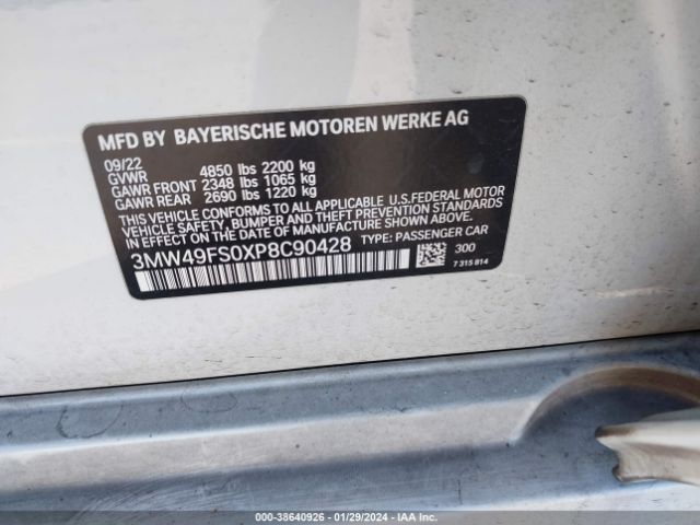 3MW49FS0XP8C90428 BMW 3 Series M340i