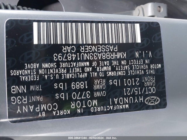 Hyundai Venue Se 2022 KMHRB8A33NU148793 Image 9