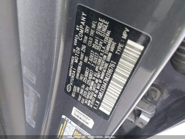 Hyundai Tucson Value 2021 KM8J33A47MU396761 Image 9