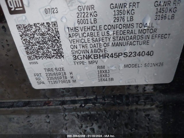 Chevrolet Blazer Awd 2lt 2023 3GNKBHR45PS234040 Image 9