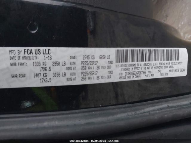 2C4RDGBG3GR267339 Dodge Grand Caravan Se Plus