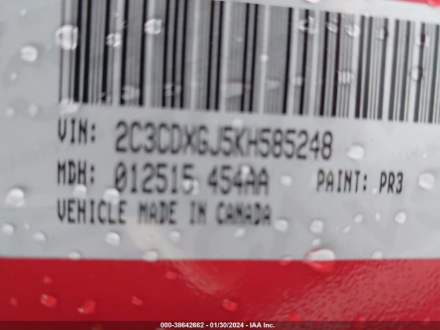 2C3CDXGJ5KH585248 Dodge Charger Scat Pack Rwd