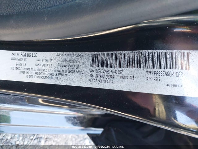 Chrysler 200 Limited 2015 1C3CCCAB2FN741157 Image 9