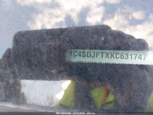 1C4SDJFTXKC631747 Dodge Durango Pursuit Awd