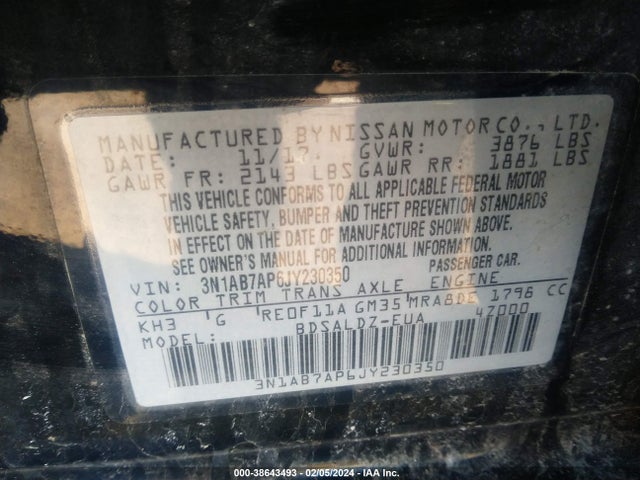 Nissan SENTRA SV 2018 3N1AB7AP6JY230350 Image 9