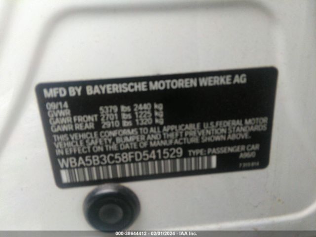 WBA5B3C58FD541529 BMW 535i Xdrive
