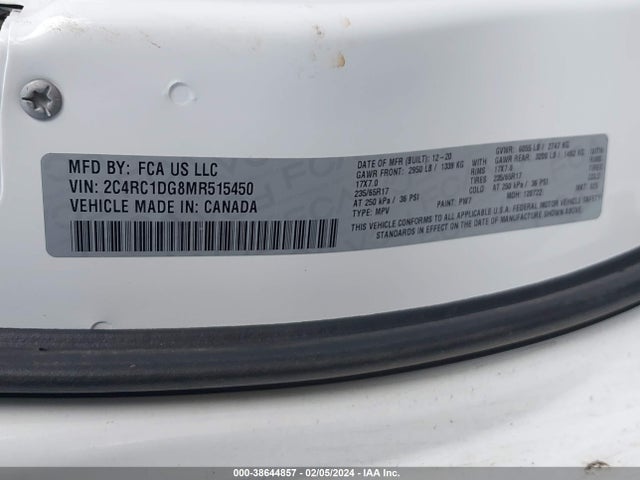 2C4RC1DG8MR515450 Chrysler Voyager Lxi