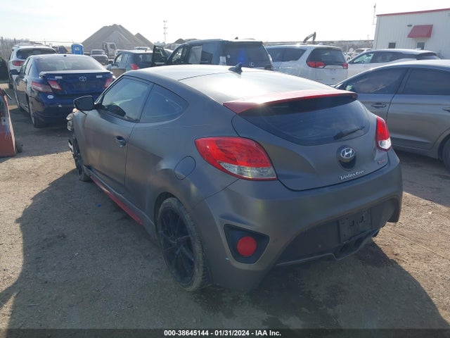 Hyundai Veloster Turbo W/black 2014 KMHTC6AEXEU201448 Image 3