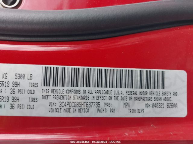 3C4PDCGB5HT637735 Dodge Journey Crossroad Plus