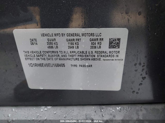 Chevrolet Volt 2014 1G1RH6E49EU168405 Image 9