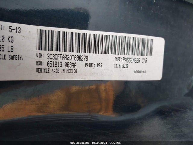 2013 FIAT 500 3C3CFFAR2DT698278 Photo 8