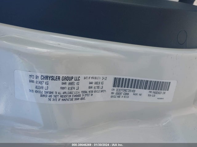 2012 FIAT 500C 3C3CFFER8CT291459 Photo 8