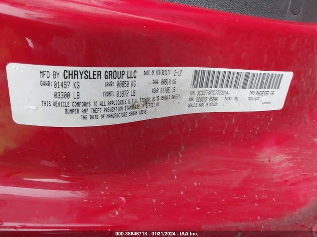 2012 FIAT 500 3C3CFFAR7CT272214 Photo 8