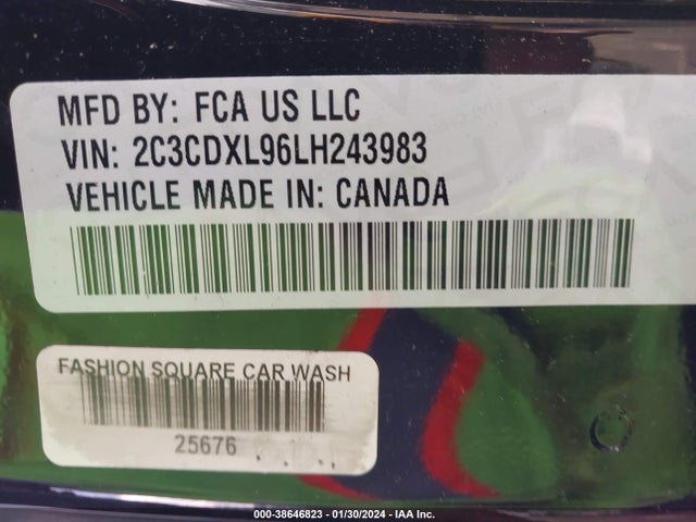 Dodge Charger Srt Hellcat Rwd 2020 2C3CDXL96LH243983 Image 9