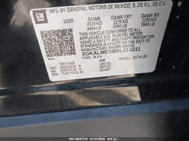 2021 GMC TERRAIN 3GKALMEV8ML314211 Photo 8