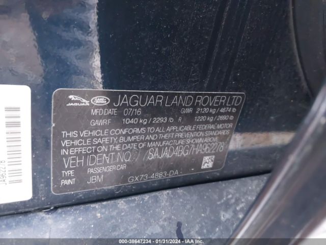SAJAD4BG7HA962278 Jaguar Xe 25t Premium