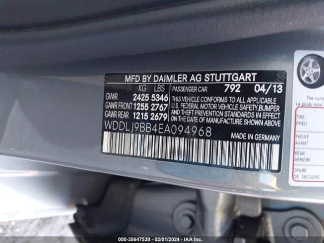 WDDLJ9BB4EA094968 Mercedes-Benz Cls 550 4matic