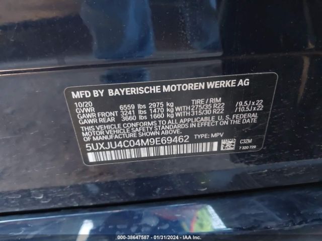 5UXJU4C04M9E69462 BMW X5 M50i