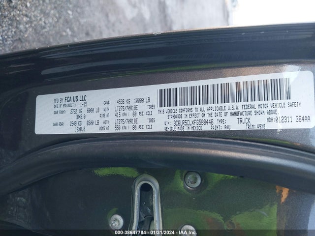 RAM 2500 Tradesman 2015 3C6UR5CLXFG588446 Image 9