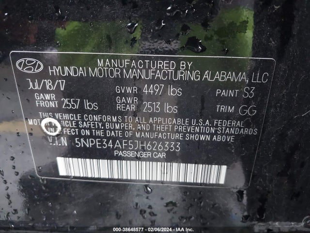 Hyundai SONATA SEL 2018 5NPE34AF5JH626333 Image 9