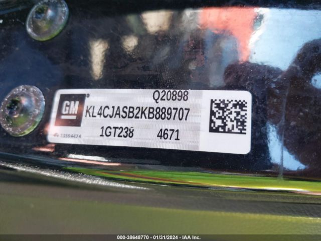 KL4CJASB2KB889707 Buick Encore Fwd Preferred