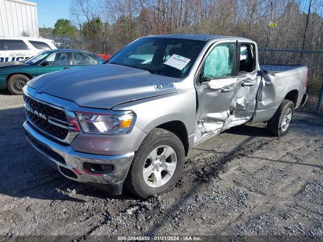 2022 RAM 1500 BIG HORN QUAD CAB 4X4 6'4 BOX VIN: 1C6SRFBT9NN138033