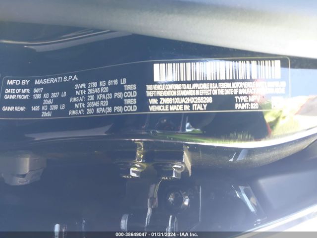 ZN661XUA2HX255298 Maserati Levante
