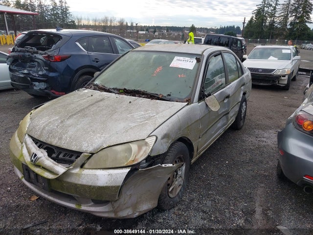 2005 HONDA CIVIC DX VIN: 2HGES15125H502701