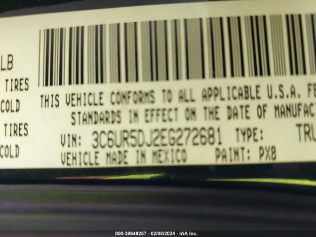 RAM 2500 Slt 2014 3C6UR5DJ2EG272681 Image 9