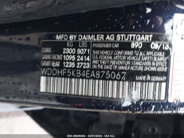 WDDHF5KB4EA875067 Mercedes-Benz E 350