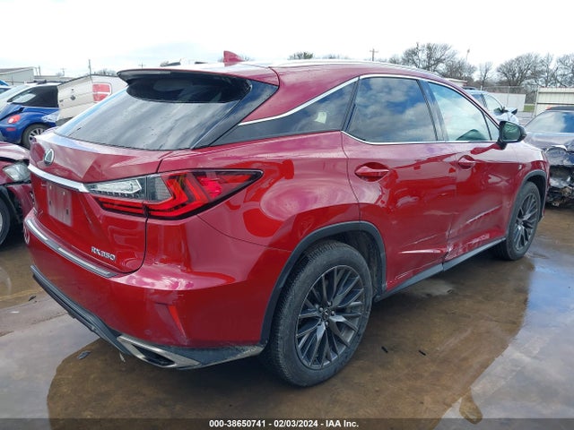 2016 LEXUS RX 350 F-SPORT VIN: 2T2BZMCAXGC036798
