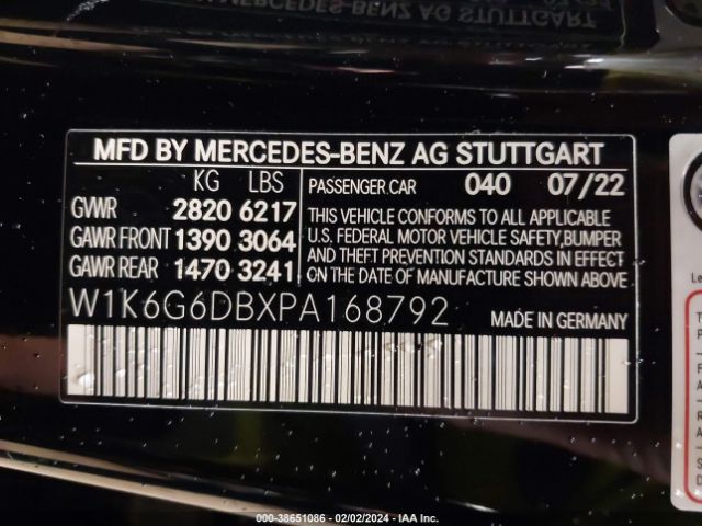 W1K6G6DBXPA168792 Mercedes-Benz S 500 4matic