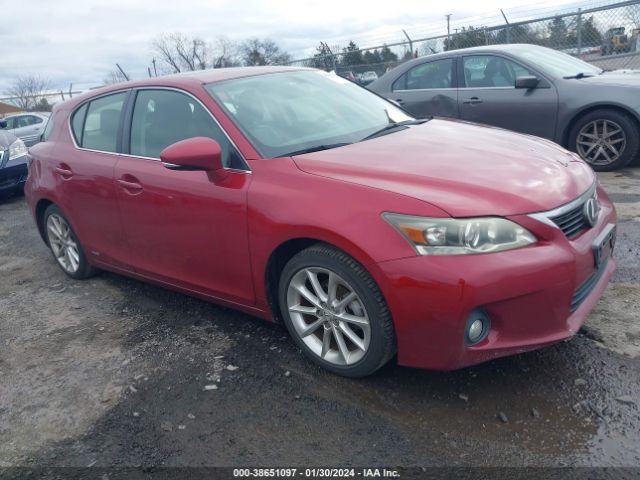 2012 LEXUS CT 200H JTHKD5BH9C2120691
