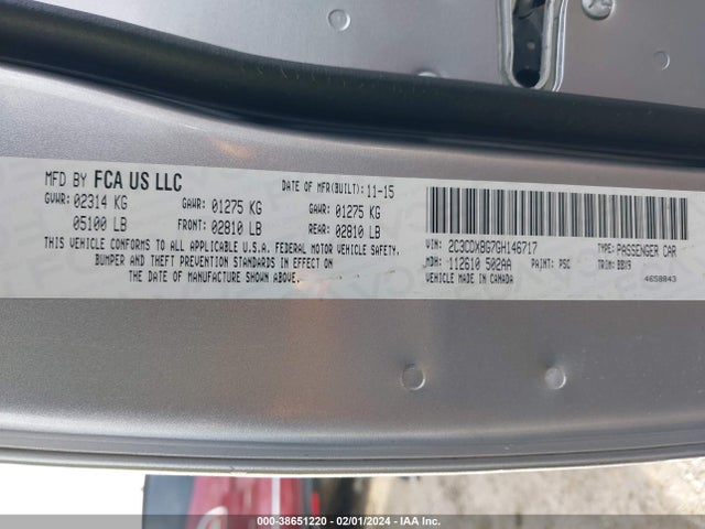 Dodge Charger Se 2016 2C3CDXBG7GH146717 Image 9