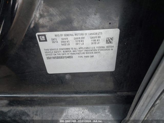 2G61W5S85E9154853 Cadillac Xts Vsport Platinum