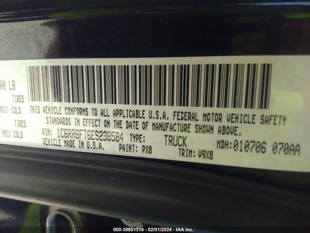 RAM 1500 Express 2014 1C6RR6FT6ES238584 Image 9