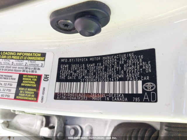 Toyota Corolla S Premium 2016 2T1BURHEXGC601417 Image 9