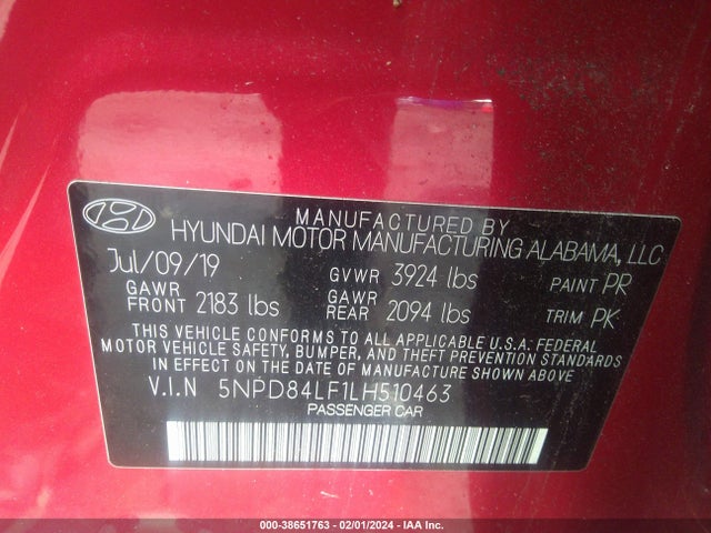 Hyundai Elantra Value Edition 2020 5NPD84LF1LH510463 Image 9