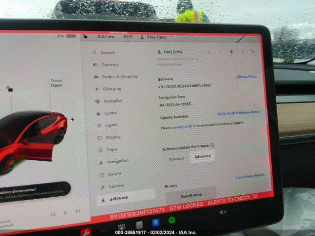 5YJ3E1EB3NF137473 Tesla Model 3 Long Range Dual Motor All-wheel Drive
