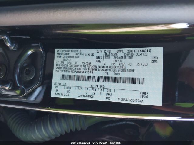 1FTEW1CP2KFA51373 Ford F-150 Xlt