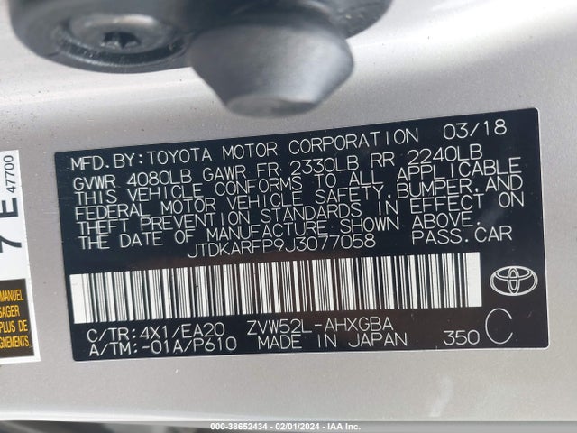 Toyota Prius Prime Premium 2018 JTDKARFP9J3077058 Image 9